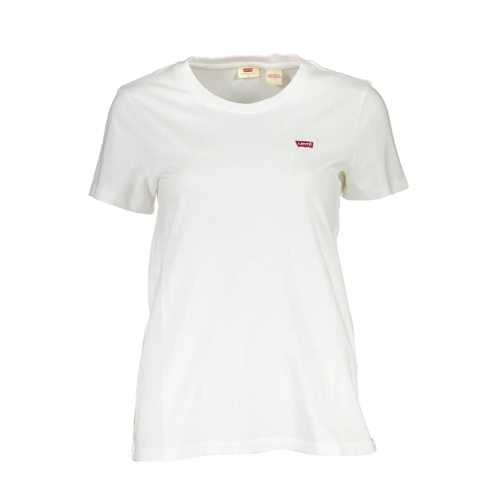 Levi's Chic White Cotton Logo Tee