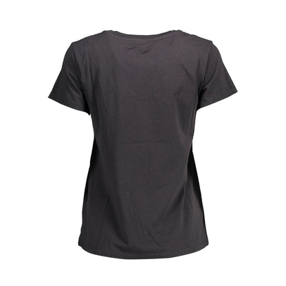 Levi's Chic V-Neck Cotton Tee with Emblematic Appeal