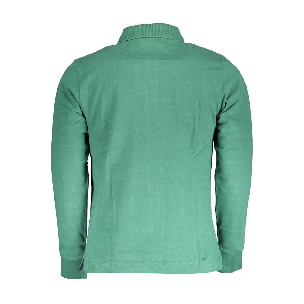 La Martina Elegant Long Sleeve Green Polo