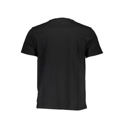 Levi's Sleek Black Cotton Crew Neck Tee