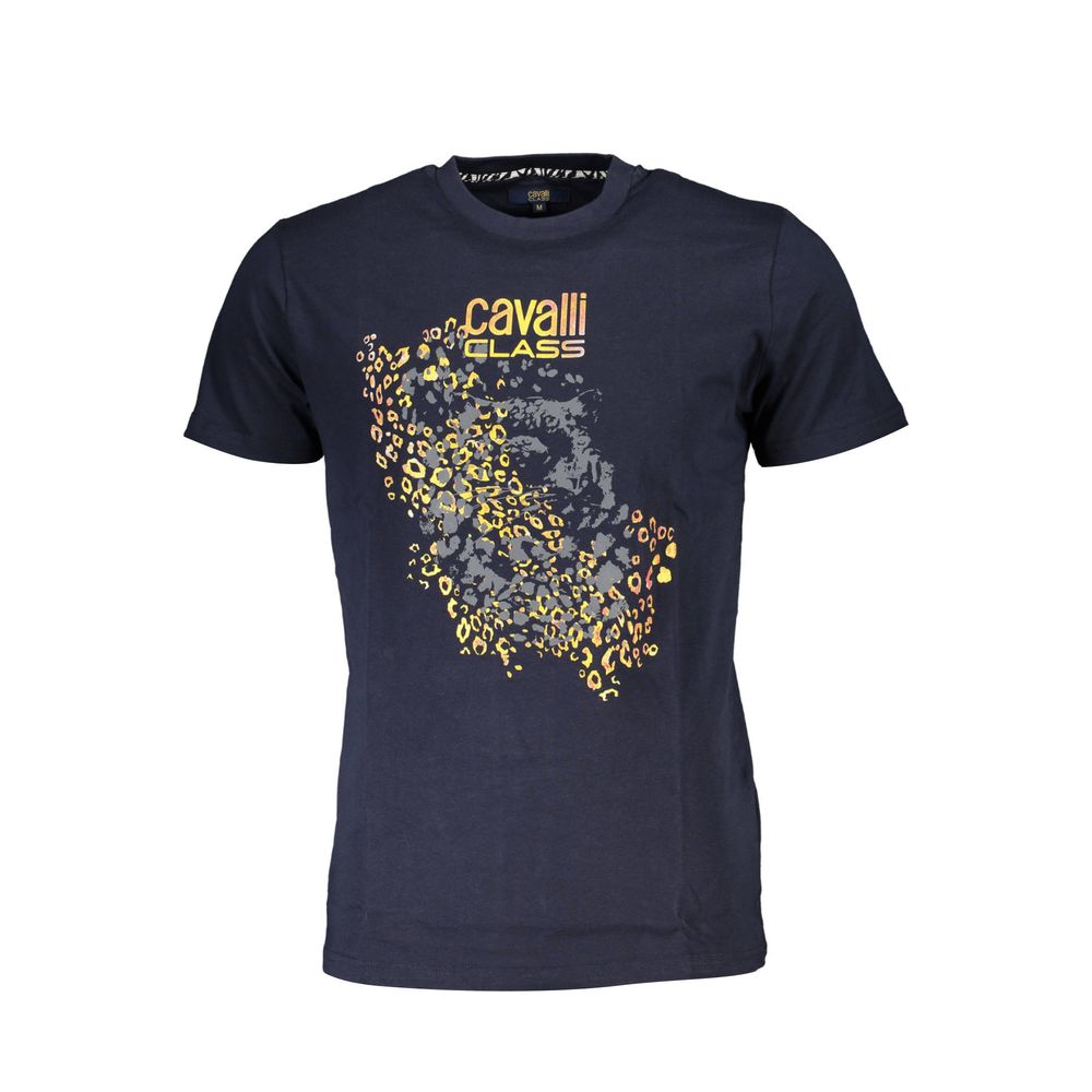 Cavalli Class Blue Cotton T-Shirt