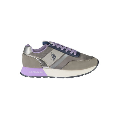 U.S. POLO ASSN. Gray Polyester Women Sneaker