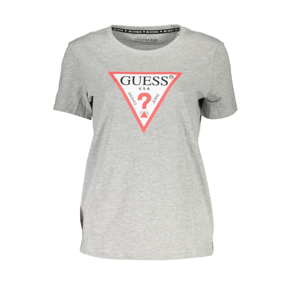 Guess Jeans Gray Cotton Women T-Shirt