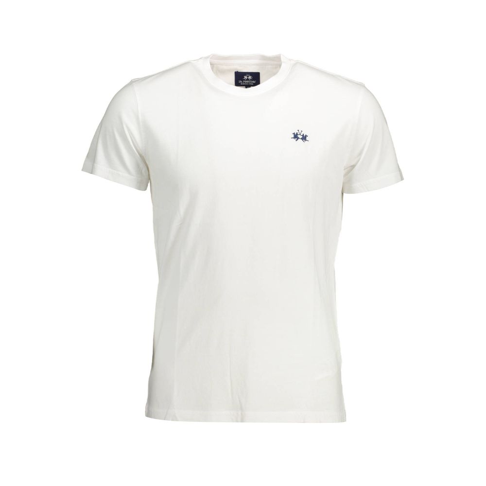 La Martina White Cotton Men T-Shirt