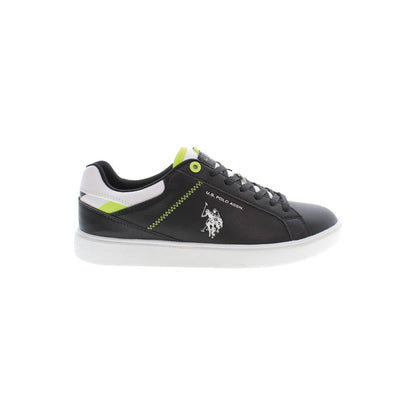 U.S. POLO ASSN. Elegant Black Lace-Up Sneakers