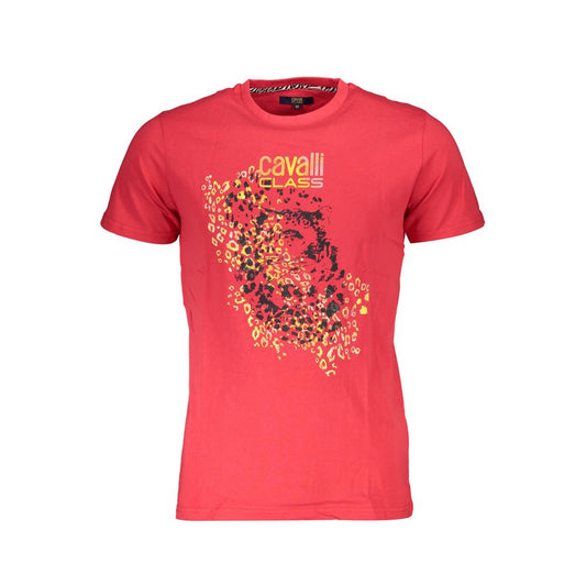 Cavalli Class Red Cotton T-Shirt - PANTERA STORES