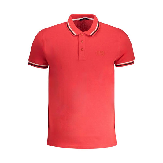 Cavalli Class Red Cotton Polo Shirt - PANTERA STORES