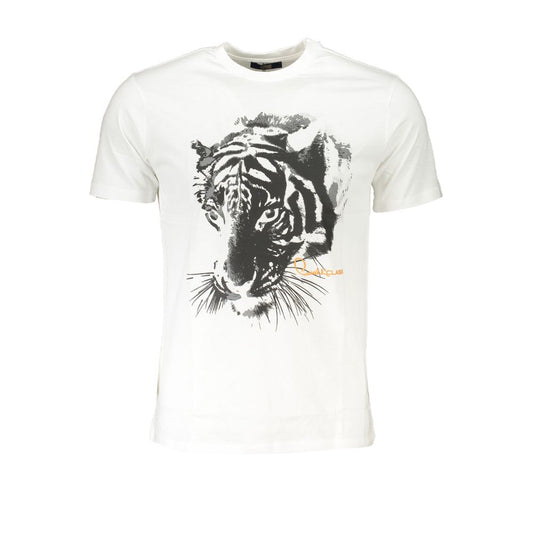 Cavalli Class White Cotton T-Shirt - PANTERA STORES