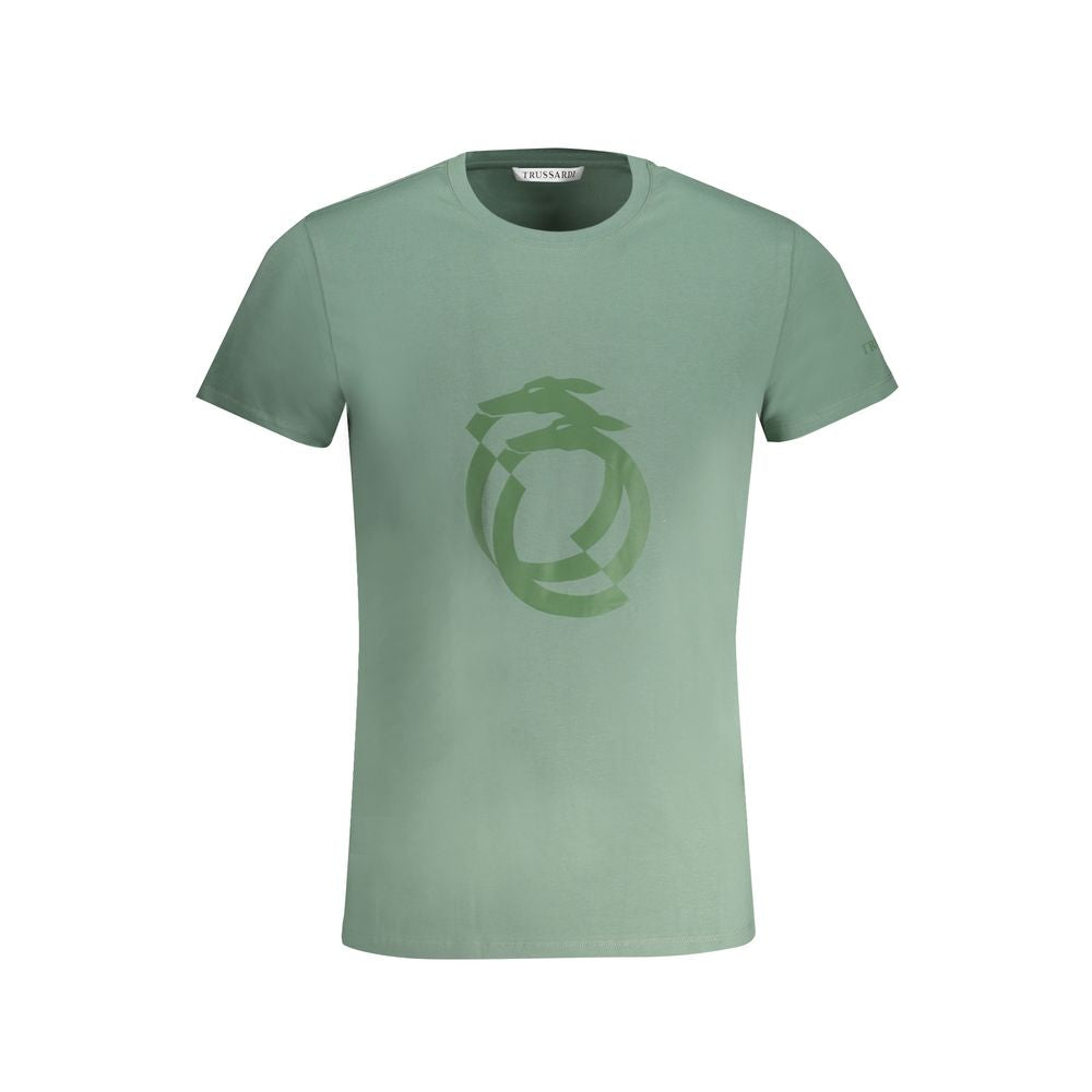 Trussardi Green Cotton T-Shirt