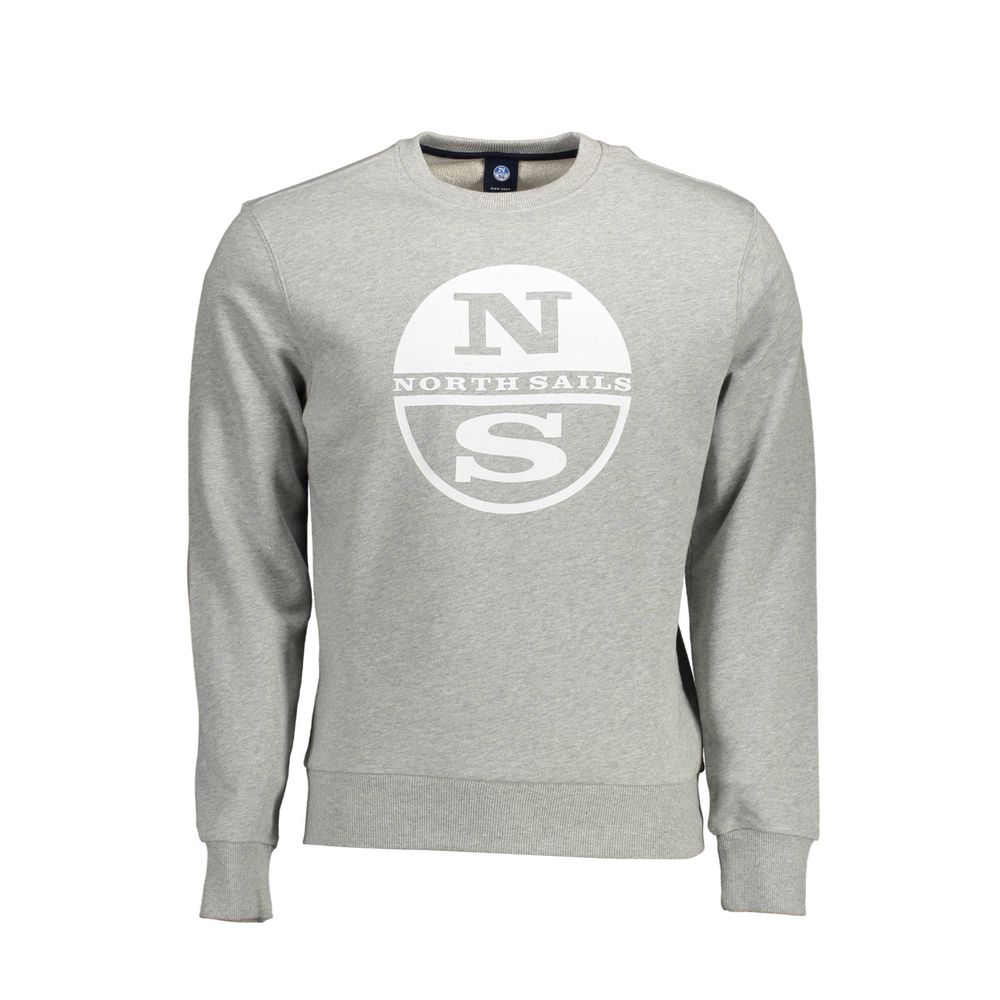 North Sails Elevated Comfort Gray Cotton Sweater