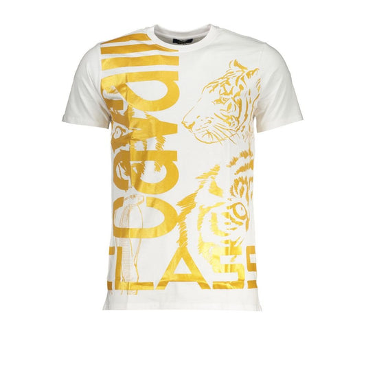 Cavalli Class White Cotton T-Shirt - PANTERA STORES