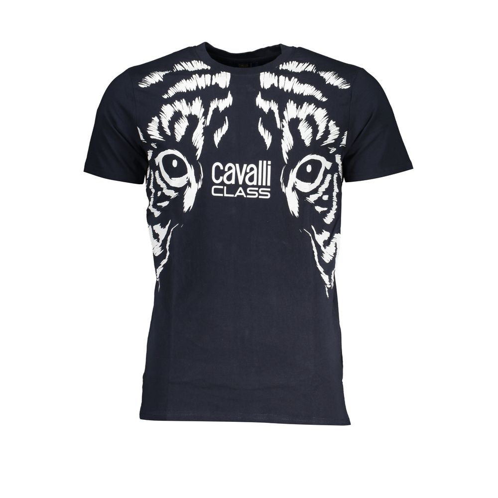 Cavalli Class Blue Cotton T-Shirt