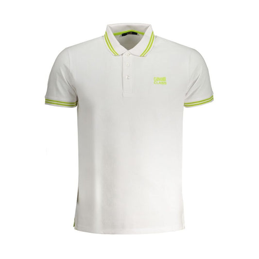 Cavalli Class White Cotton Polo Shirt - PANTERA STORES