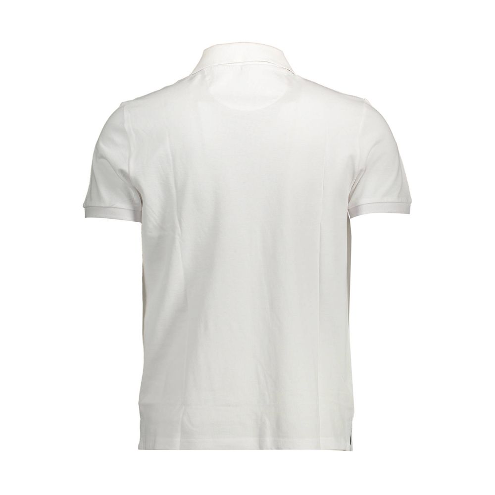 North Sails Elegant White Cotton Polo With Logo Detail