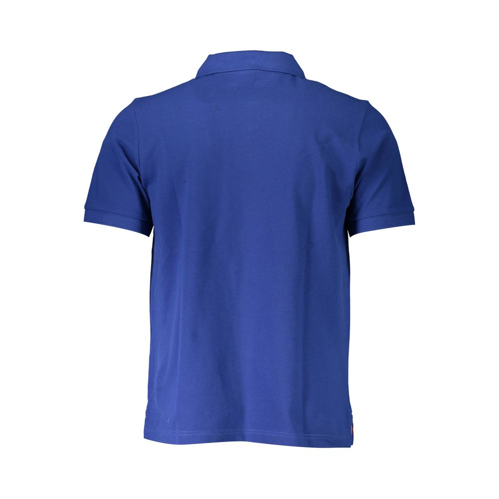 North Sails Chic Blue Cotton Polo Shirt with Logo Detail