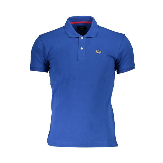 La Martina Slim Fit Embroidered Polo with Contrast Details