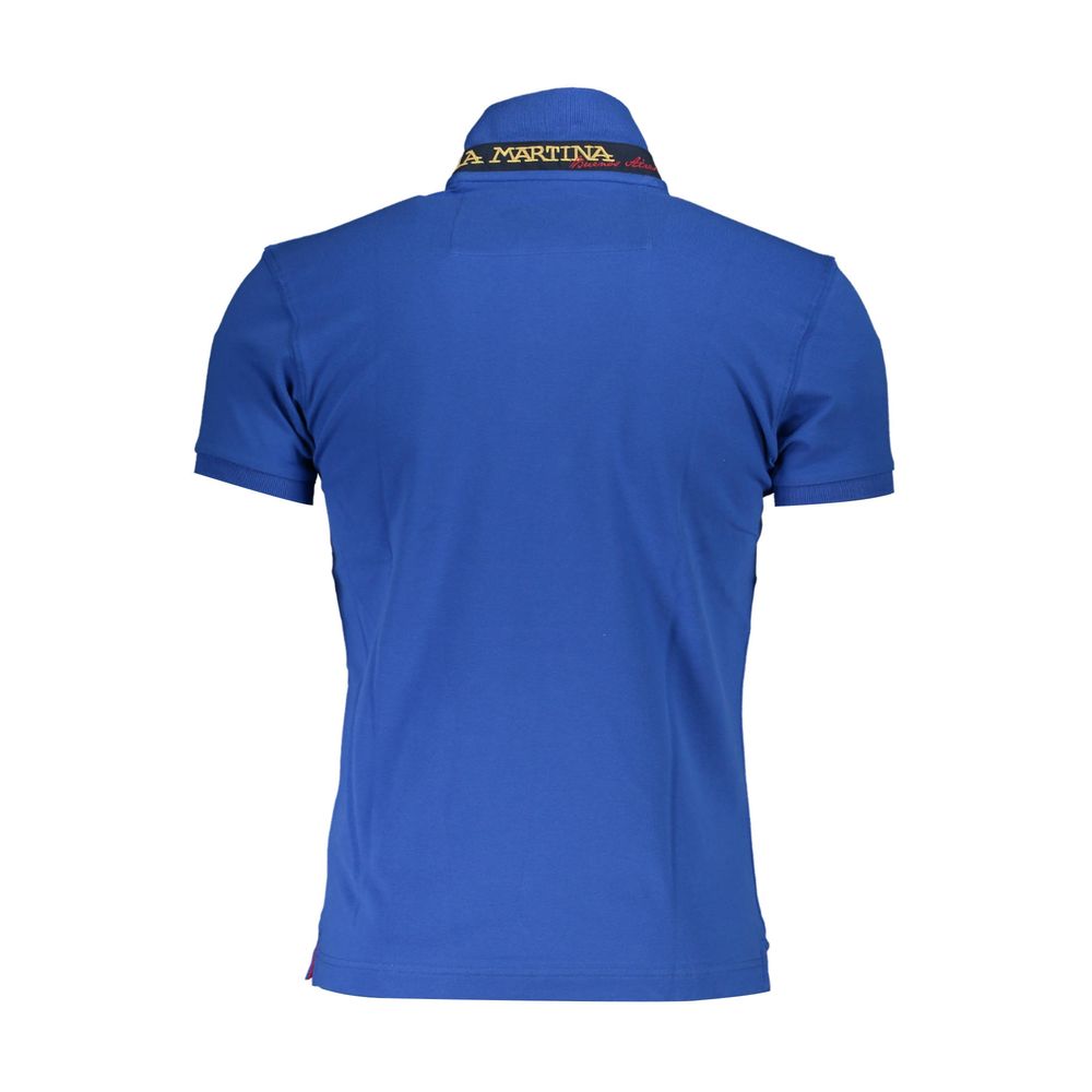 La Martina Slim Fit Embroidered Polo with Contrast Details