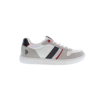 U.S. POLO ASSN. Chic Gray Lace-Up Sneakers with Logo Detail