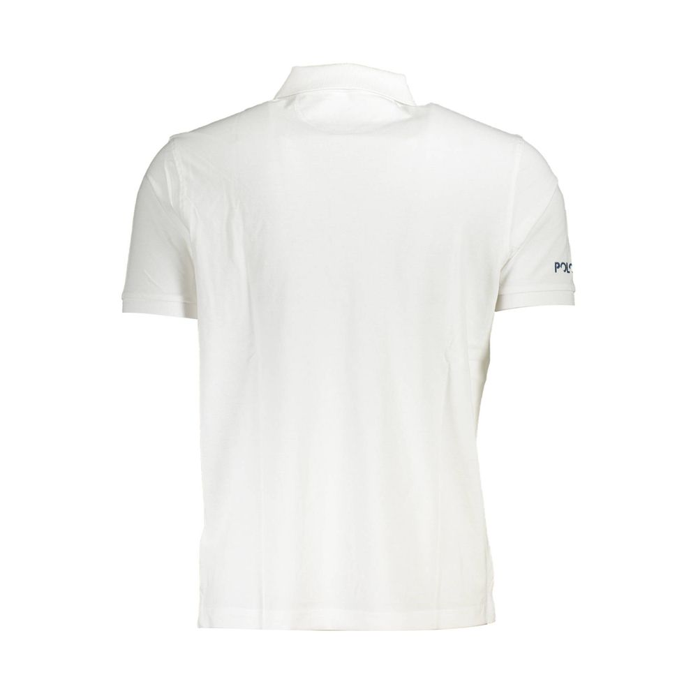 La Martina Elegant White Cotton Polo Shirt