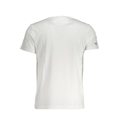 La Martina Elegant White Embroidered Tee