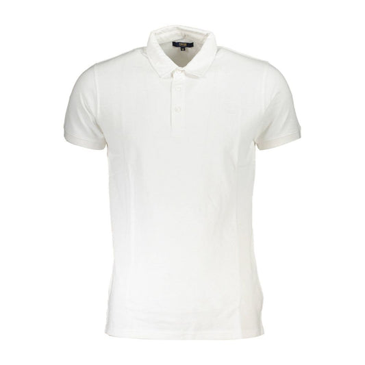 Cavalli Class White Cotton Polo Shirt - PANTERA STORES