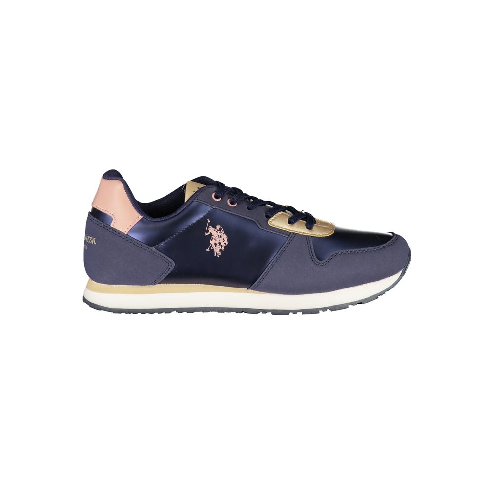 U.S. POLO ASSN. Blue Polyester Sneaker