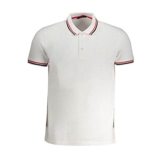 Cavalli Class White Cotton Polo Shirt - PANTERA STORES