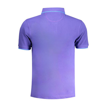 La Martina Purple Cotton Polo Shirt