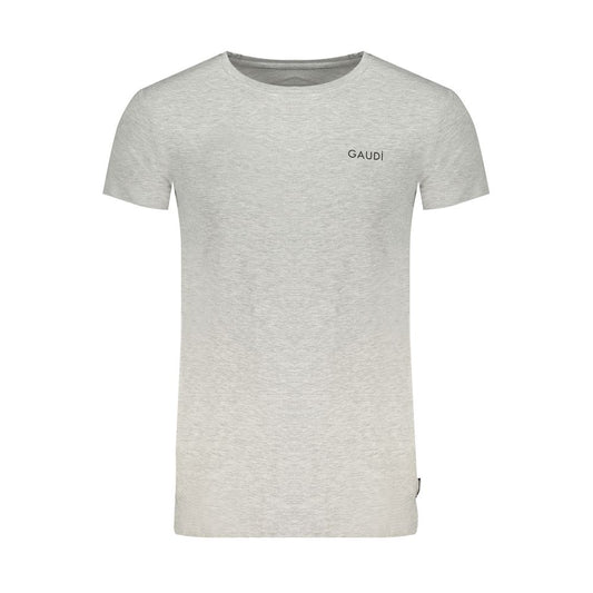 Gaudi Gray Cotton T-Shirt