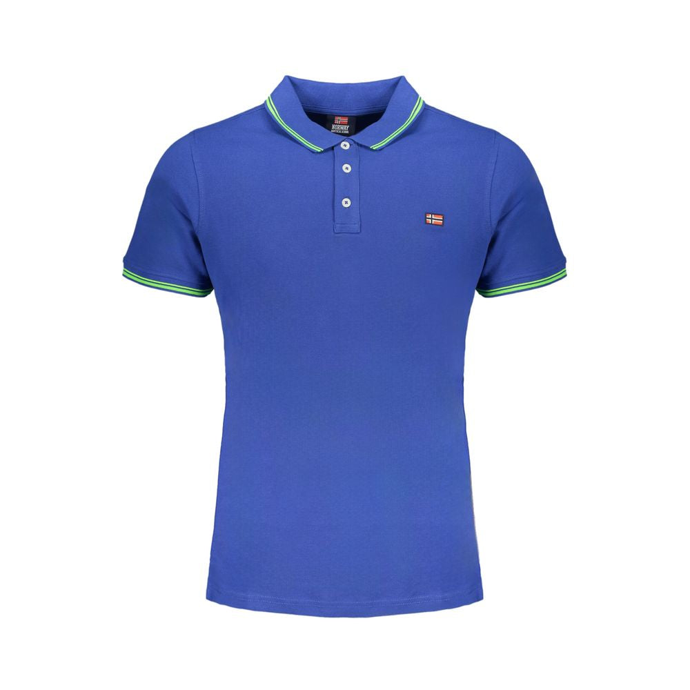 Norway 1963 Blue Cotton Polo Shirt