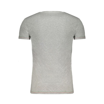 Aeronautica Militare Gray Cotton T-Shirt