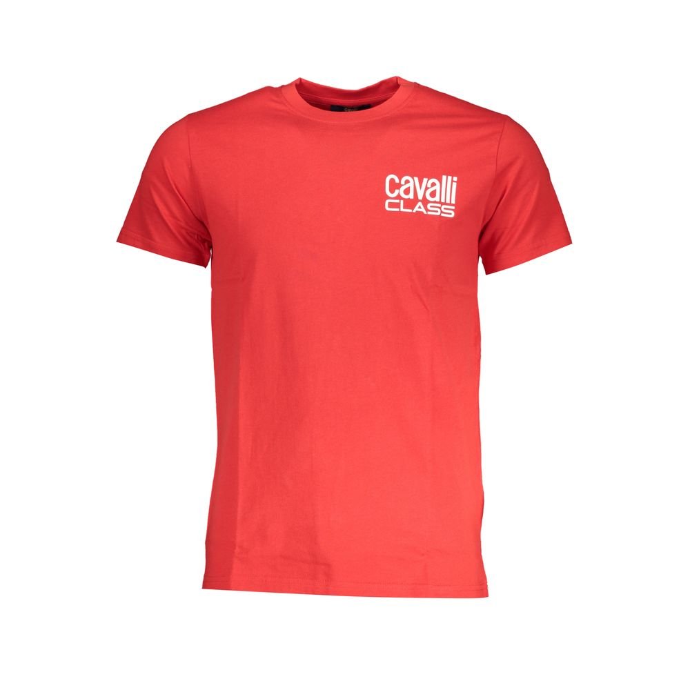 Cavalli Class Red Cotton T-Shirt