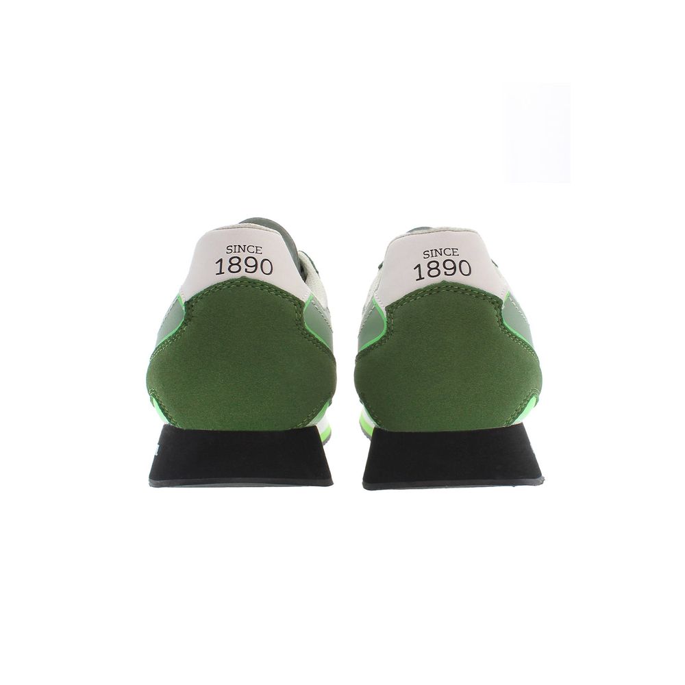 U.S. POLO ASSN. Sleek Green Sneakers with Iconic Logo Accents