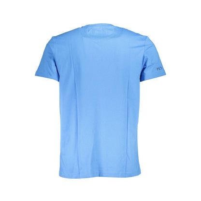 La Martina Elegant Light Blue Embroidered Tee