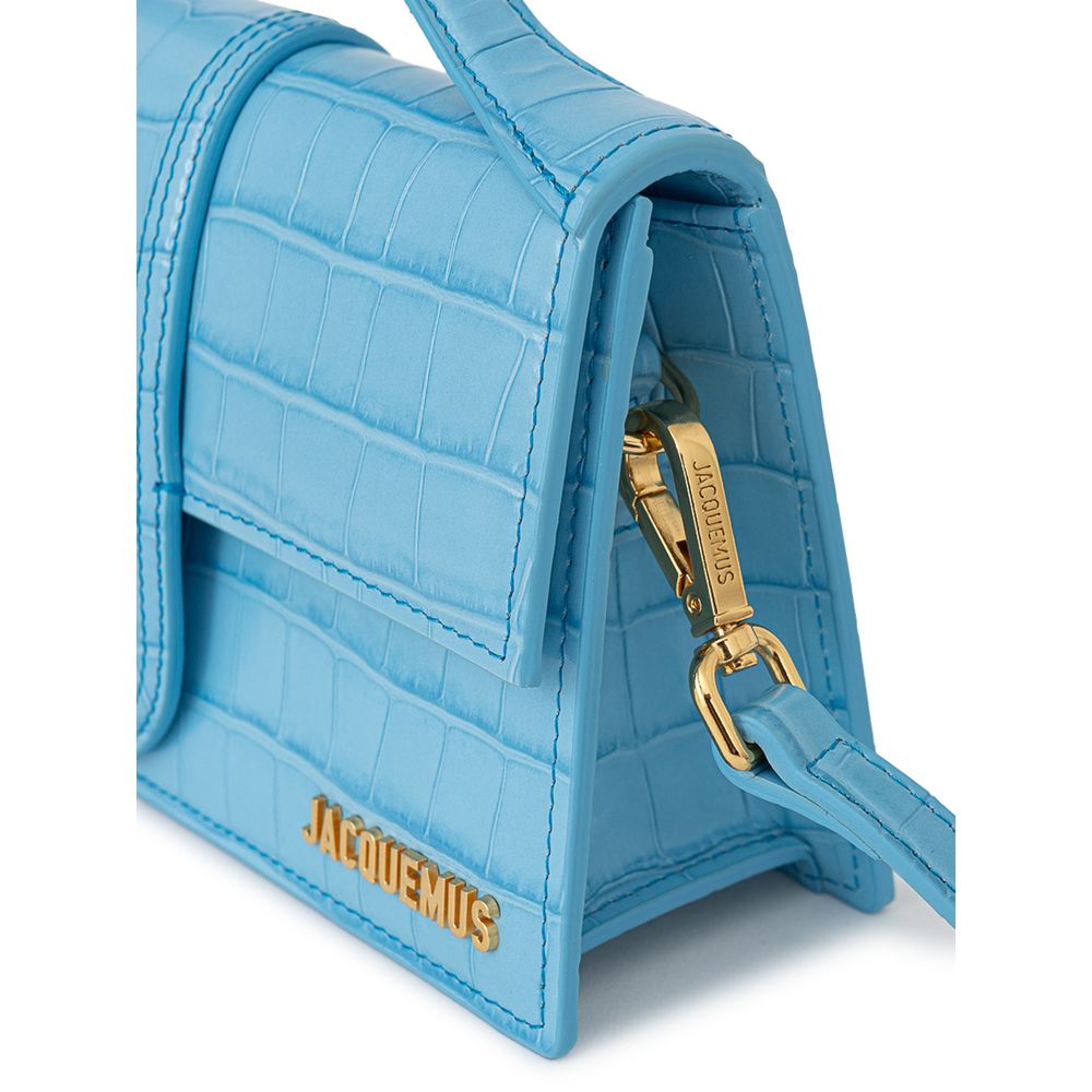 Jacquemus Light Blue Leather Handbag