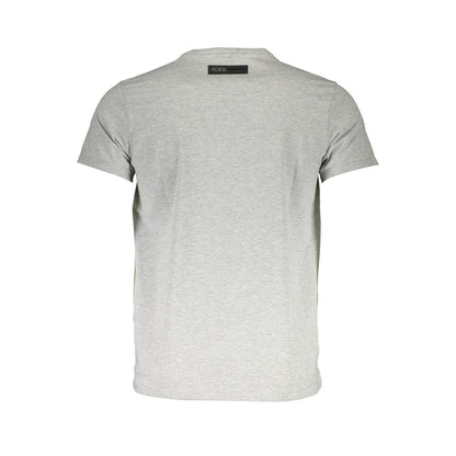 Plein Sport Sleek Gray Crew Neck Cotton Tee