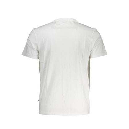 Napapijri Elegant Embroidered White Tee for Men