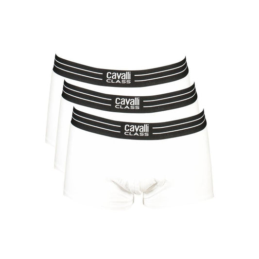 Cavalli Class White Cotton Underwear - PANTERA STORES