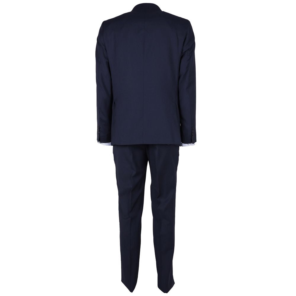 Made in Italy Sleek Sapphire Wool Men's Suit