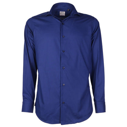 Made in Italy Blue Cotton Shirt