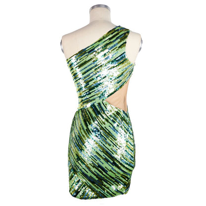 Elisabetta Franchi Emerald Sequin Starlight Dress