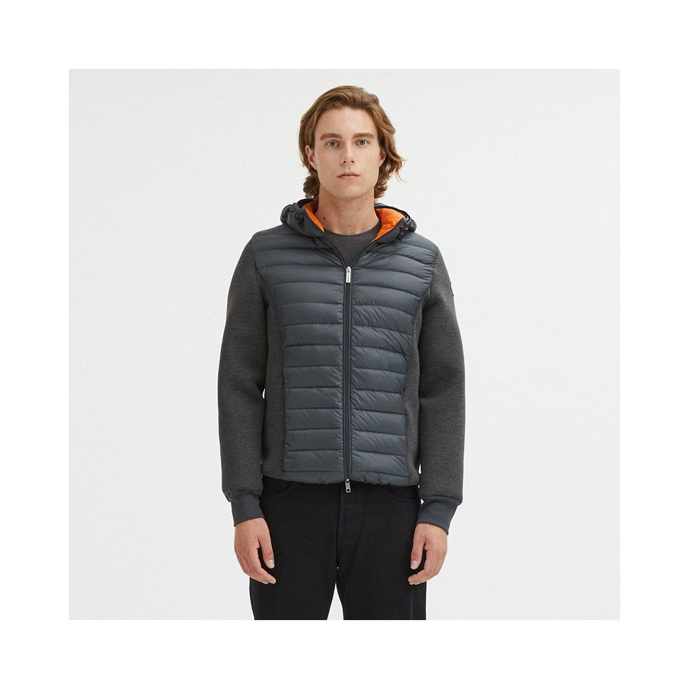 Centogrammi Elegant Grey Goose Down Puffer Jacket