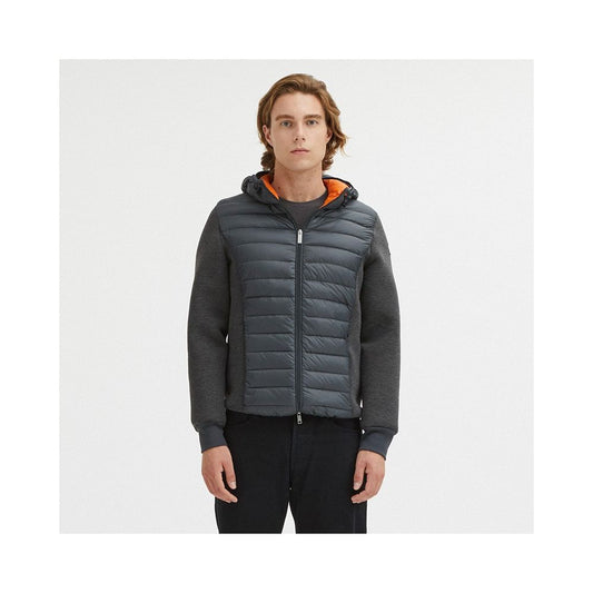 Centogrammi Elegant Grey Goose Down Puffer Jacket