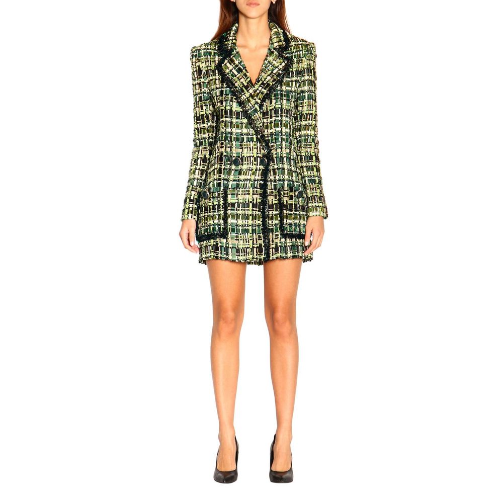 Elisabetta Franchi Elegant Forest Green Buttoned Jacket