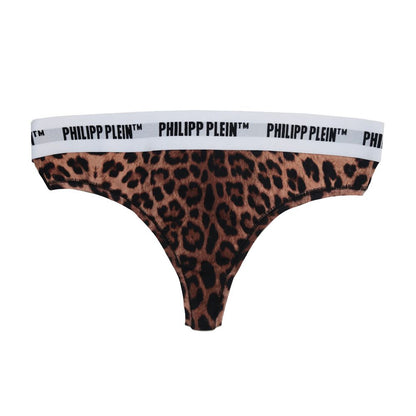 Philipp Plein Chic Leopard Print Thong Duo for Women