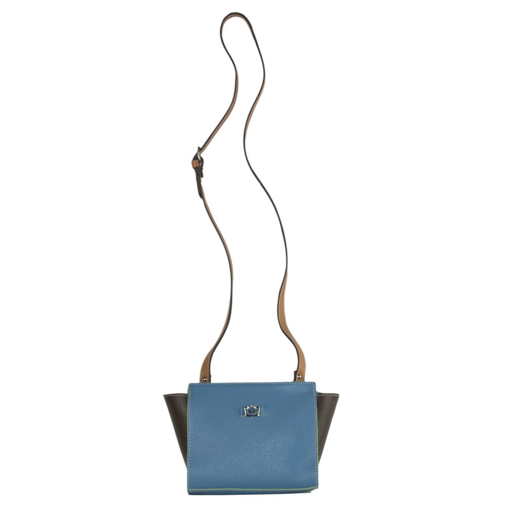 La Martina La Boca Chic Blue Leather Crossbody