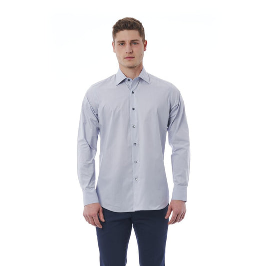 Bagutta "Gray Cotton Men Shirt"