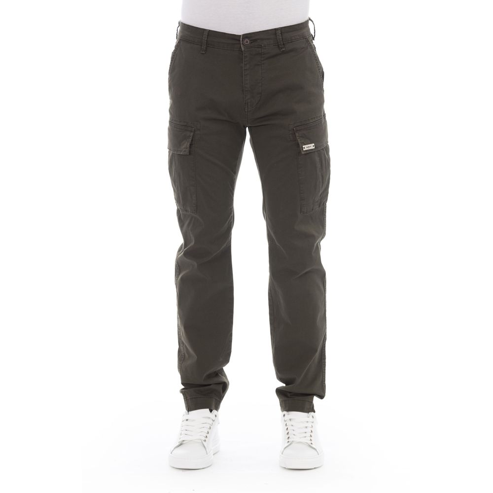 Baldinini Trend Army Cotton Men Cargo Trouser