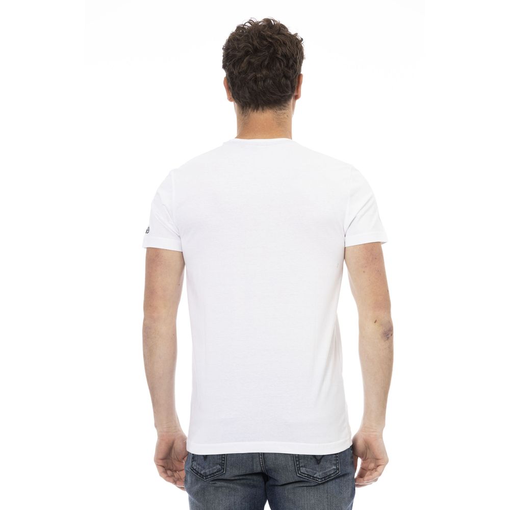 Trussardi Action White Cotton Men T-Shirt