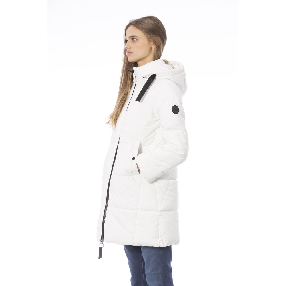 Baldinini Trend White Polyester Women Jacket